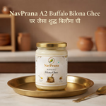 NavPrana Organics Buffalo A2 Bilona Ghee (500 ml)