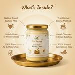 NavPrana Organics Buffalo A2 Bilona Ghee (500 ml)