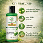 Bhudevam Naturals Khadi Neem Sat Hair Shampoo – Oil Control & Anti-Itch Scalp Treatment- 210ML