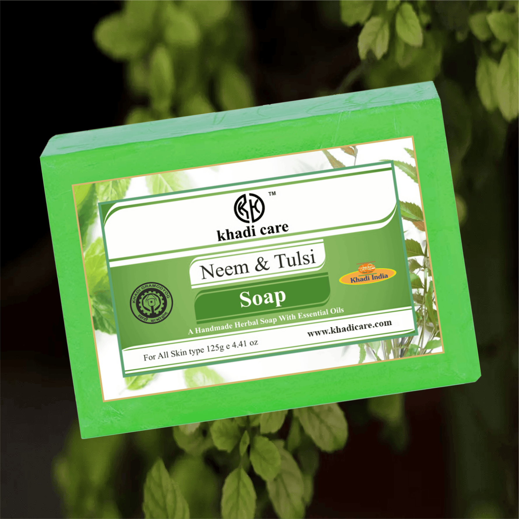 Khadi Care Herbal Neem Tulsi Soap - 125g