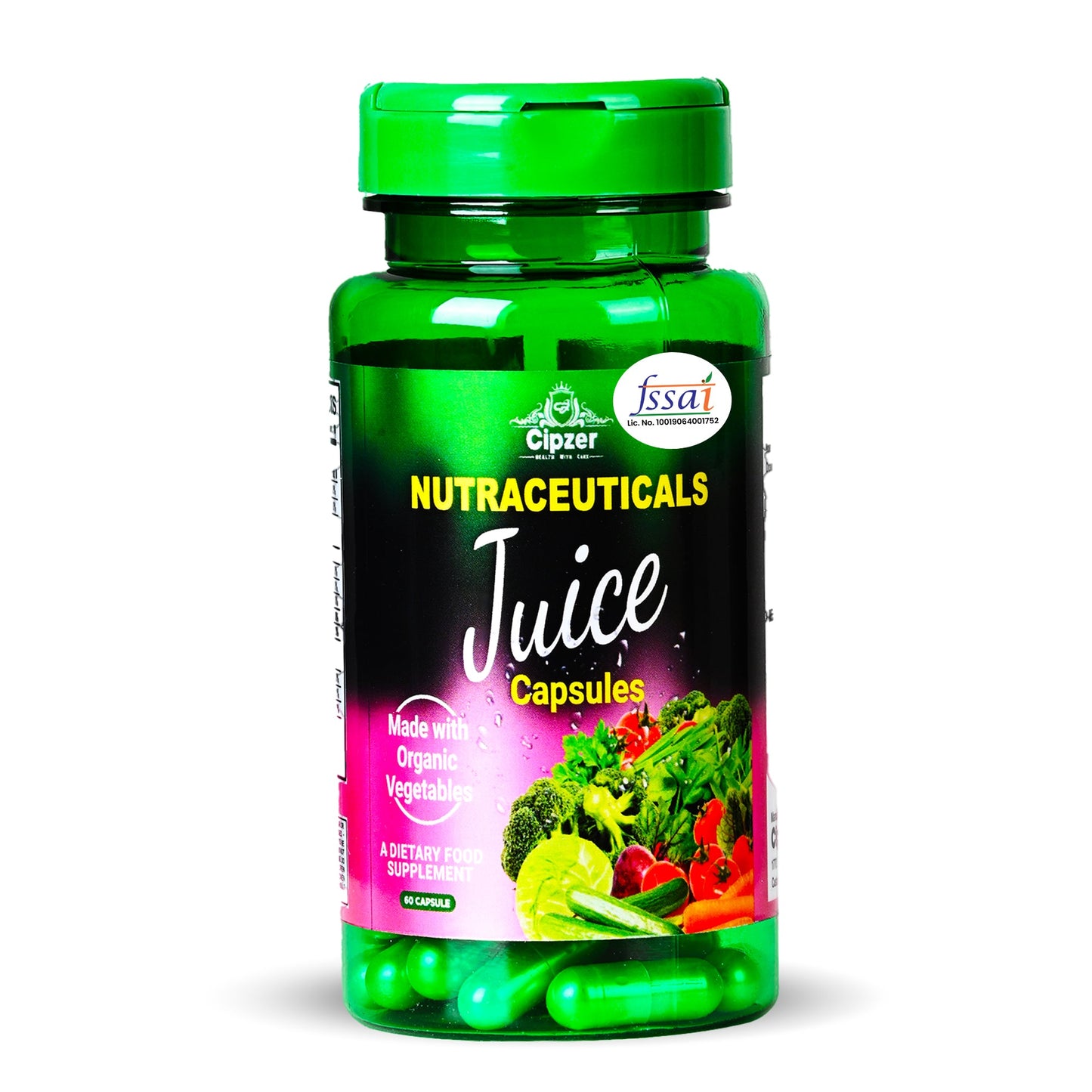 Cipzer Nutraceuticals Juice 60 Capsules | Herbal Wellness, Energy, Immunity & Complete Health Support