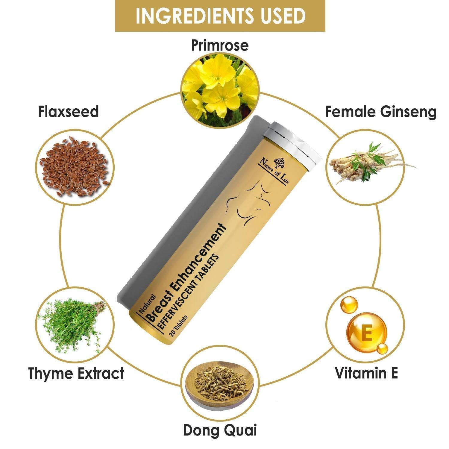 Nature of Life Breast Enhancement Effervescent Tablets