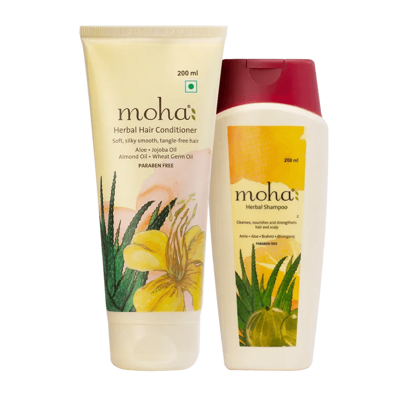 moha: Hair Care Duo Kit (Herbal Shampoo + Herbal Conditioner)