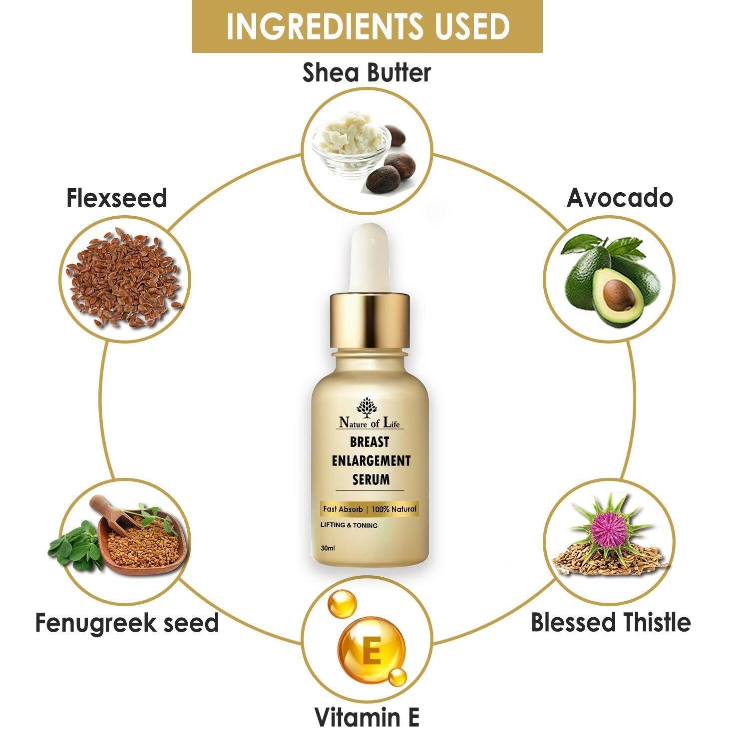Nature of Life Breast Enlargement Serum - 30ml