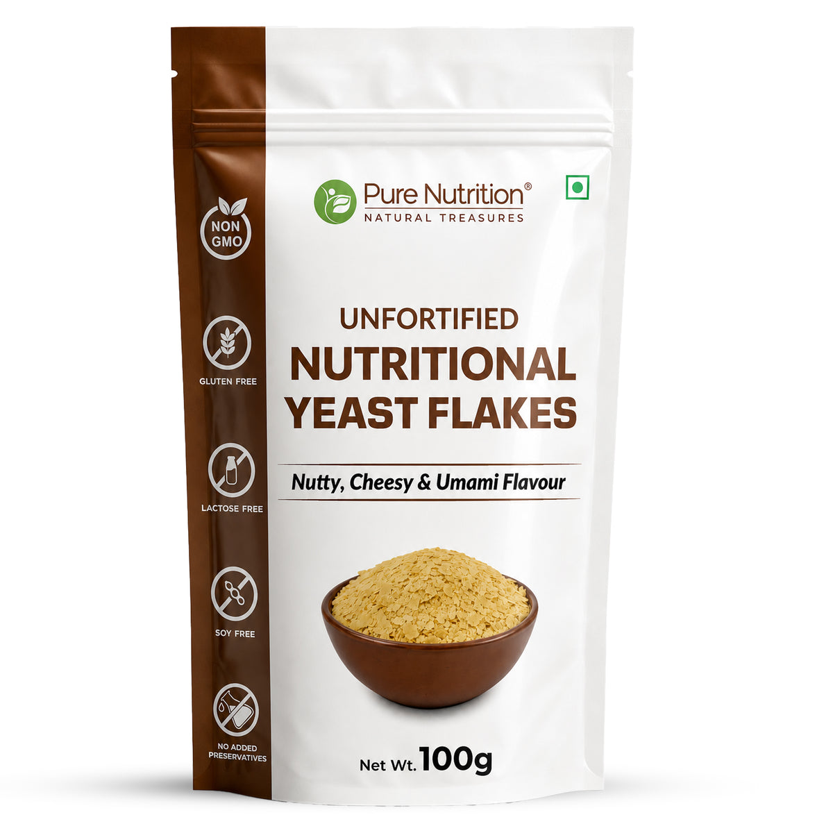 Pure Nutrition Unfortified Nutritional Yeast Flakes – 100g
