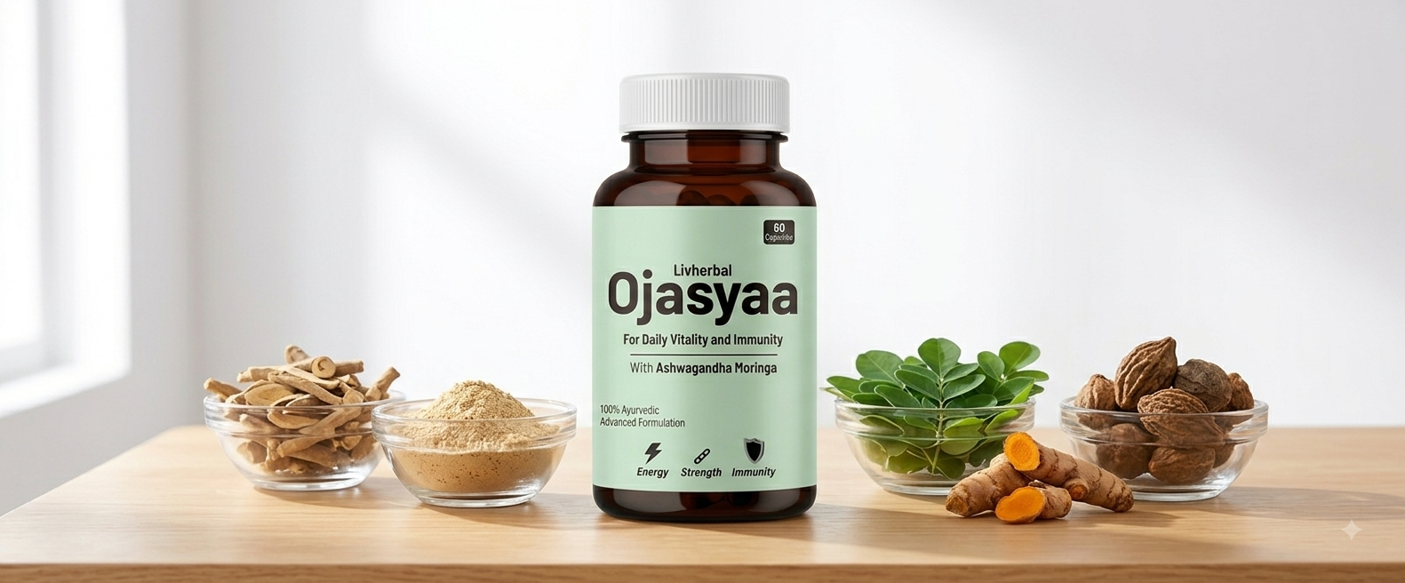 Ojasyaa - Ayurvedic Vitality & Immunity Support Capsules