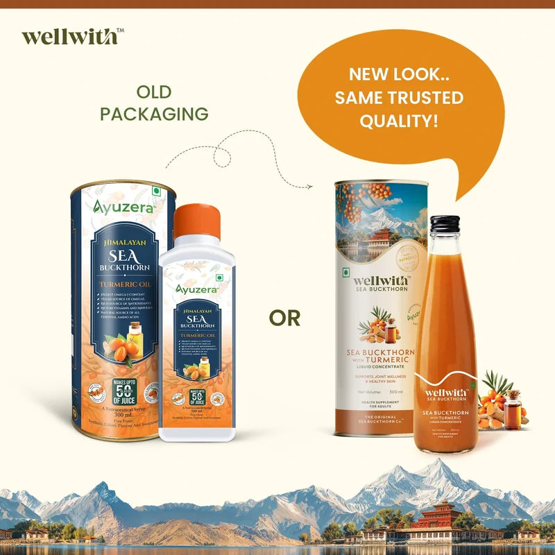 WellWith Sea Buckthorn Juice With Turmeric (300ml)