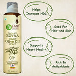 Pure Nutrition Extra Virgin Cold Pressed Olive Oil – 200ml | Unrefined & Heart-Friendly Cooking Oil