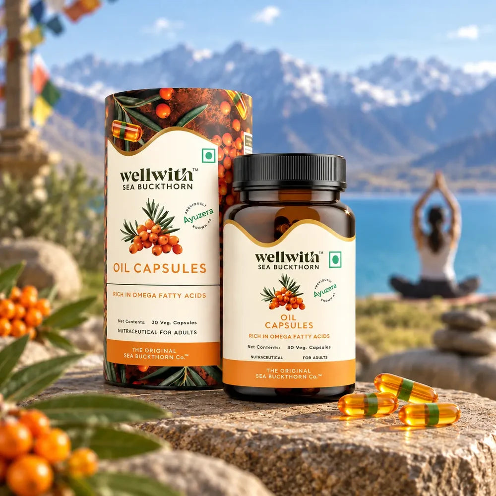 WellWith Sea Buckthorn Omega 7 Oil Capsule (30 Each)