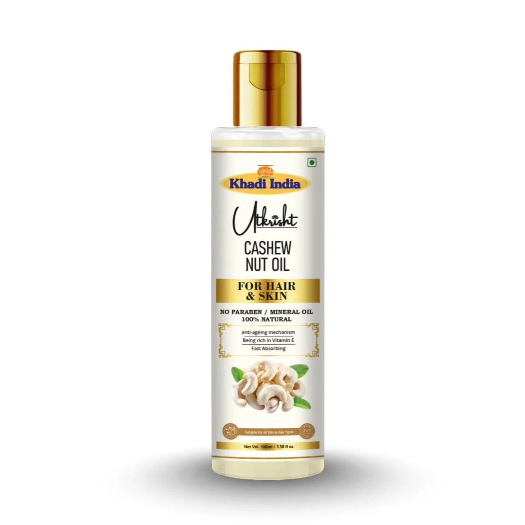 Utkrisht Khadi Pure Nut Oil for Hair & Skin | Rich Nourishing Oil for Hair Growth, Hair Fall Control, Dry Hair Repair & Skin Moisturization
