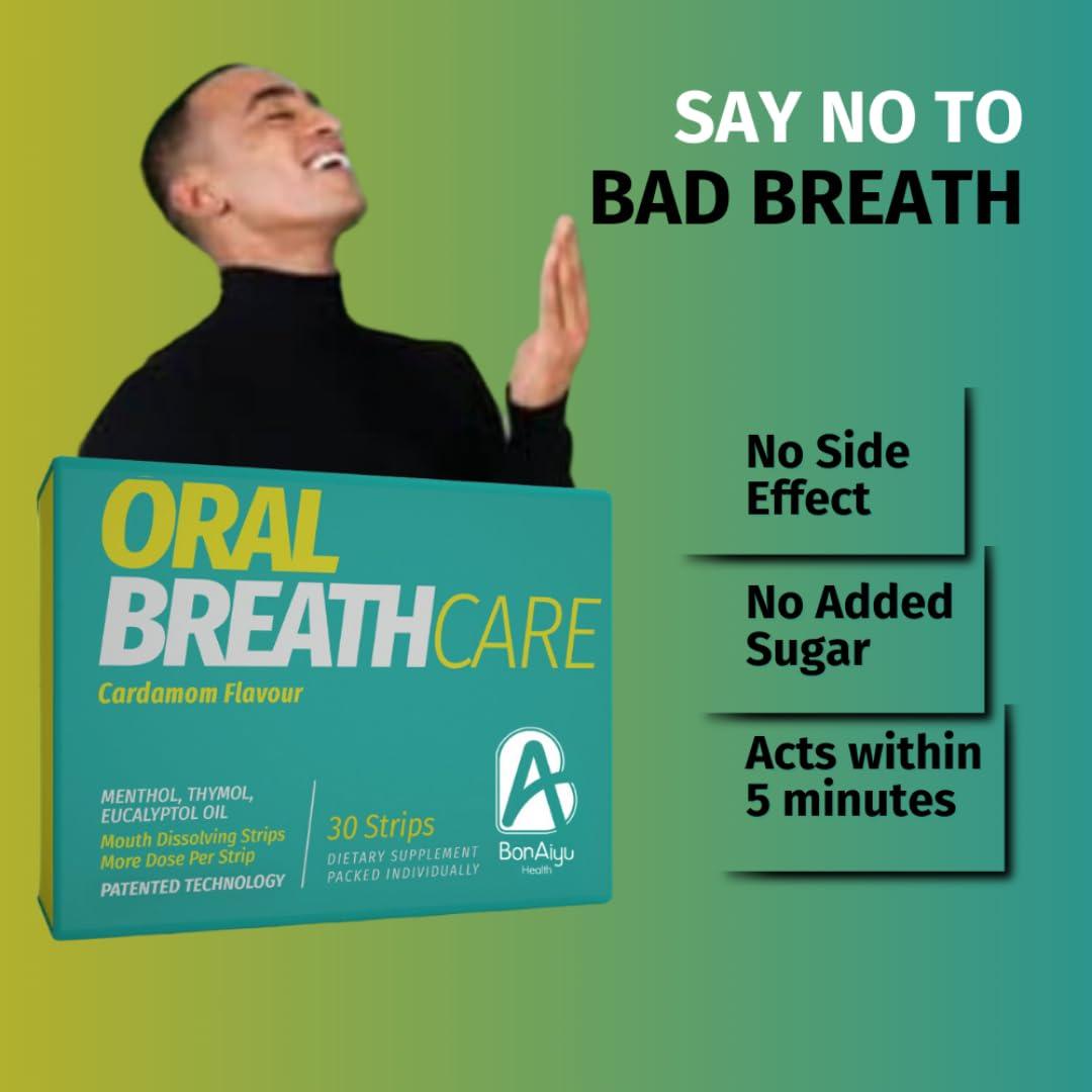 BonAyu Oral Breath Care Mouth Dissolving Strip Cardamom