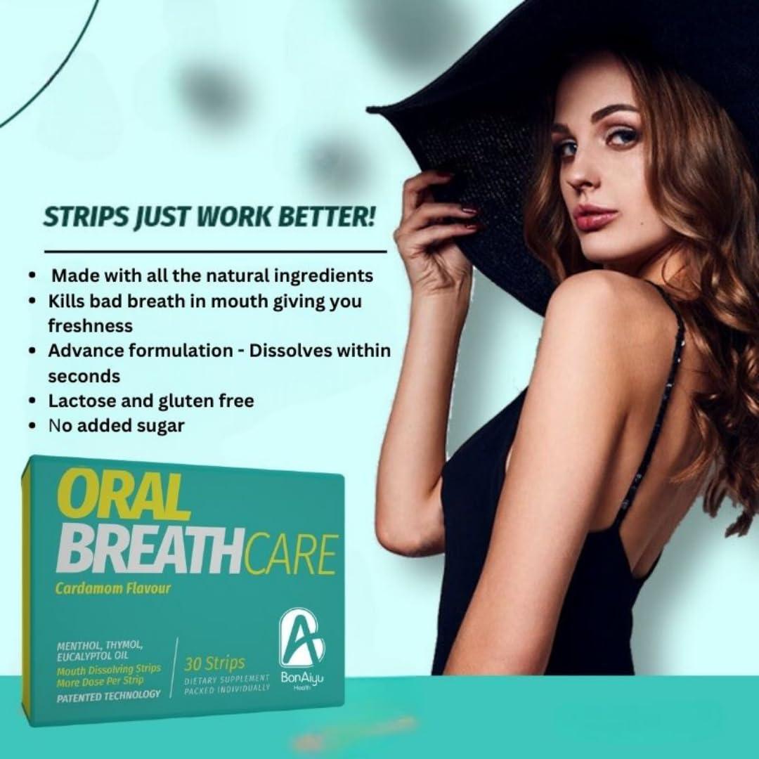 BonAyu Oral Breath Care Mouth Dissolving Strip Cardamom