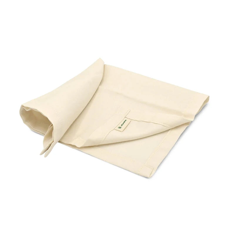 Satopradhan Organic Cotton Handkerchief for Women - Set of 6 - 12”x12”- Cream White - Extra Soft Cotton Hankies for Females/Girls - Sweat Absorbent - High Quality & Eco-Friendly Gift for Loved Ones - Unbleached & undyed