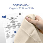 Satopradhan Organic Cotton Handkerchief for Women - Set of 6 - 12”x12”- Cream White - Extra Soft Cotton Hankies for Females/Girls - Sweat Absorbent - High Quality & Eco-Friendly Gift for Loved Ones - Unbleached & undyed