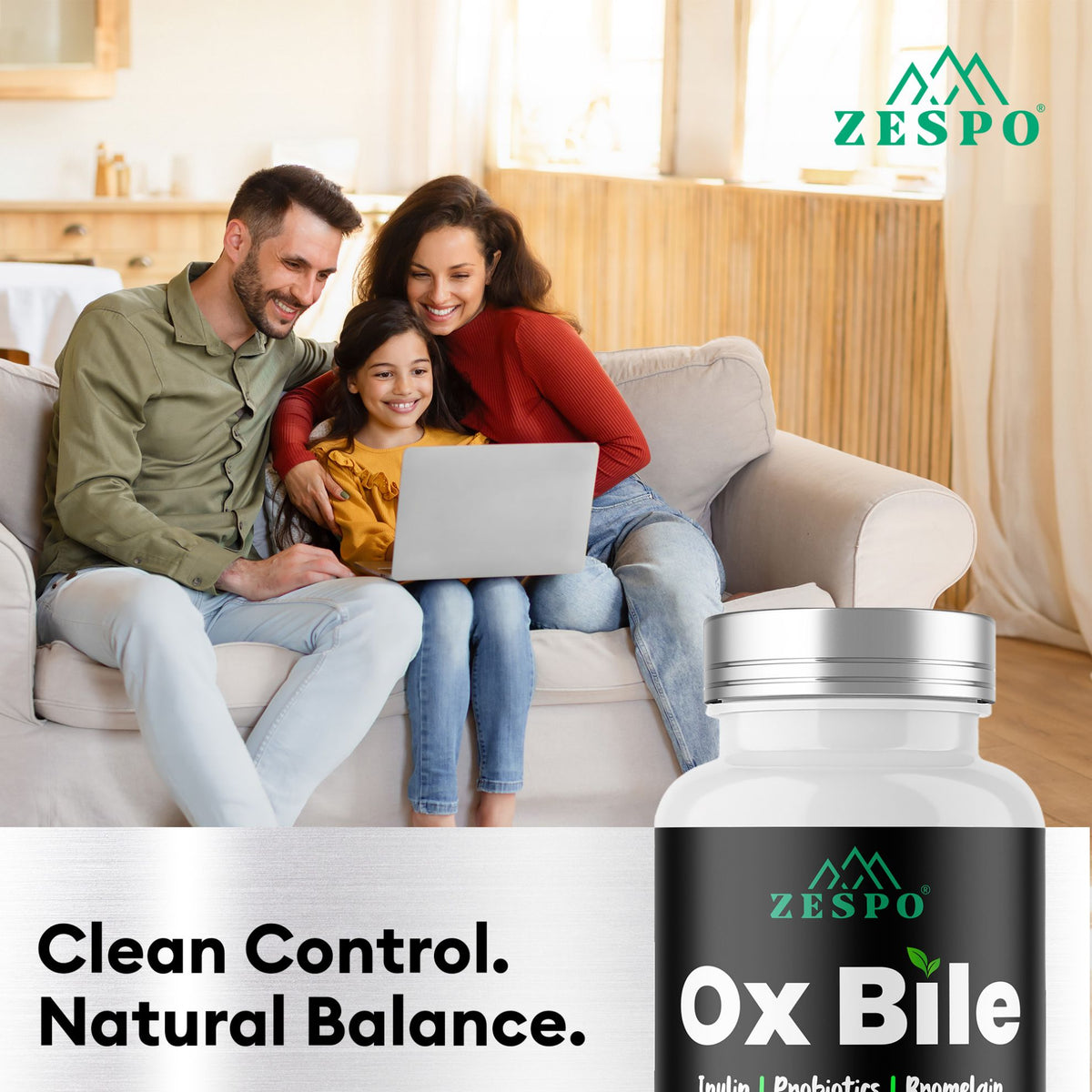 Zespo Ox Bile 1,100 mg – 60 Capsules