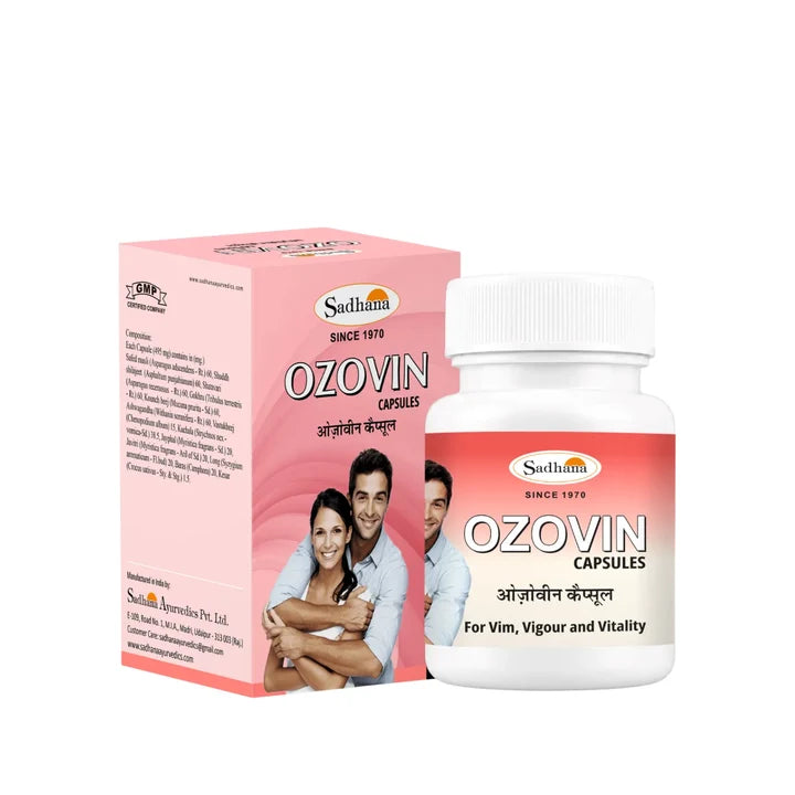 Sadhana Ojovin Capsule (10 Capsules) | Ayurvedic Energy, Stamina & Vitality Booster for Men
