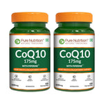 Pure Nutrition Bio Coenzyme Q10 175mg Veg Capsules, 60 Count - Cellular Vitality