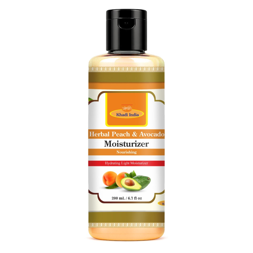 Khadi Care Herbal Peach & Avacado Moisturizer with Sheabutter SLS-Paraben Free - 210ml