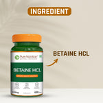 Pure Nutrition Betaine HCL – 60 Capsules | Digestive Support Formula