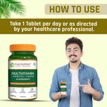 Pure Nutrition Multivitamin with Probiotics & Ginseng – 180 Capsules | Daily Wellness Formula