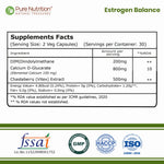 Estrogen Balance 1500mg | DIM, Calcium D-Glucarate & Chasteberry | 60 Veg Capsules