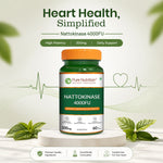 Pure Nutrition Nattokinase 4000 FU 200mg 60 Veg Capsules | Fermented Soy Natto Extract Enzyme | Cardiovascular & Circulation Support Supplement | High Potency Fibrinolytic Formula