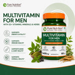 Pure Nutrition Multivitamin for Men Tablet | For Healthy Bones & Immunity - 60 Tablets