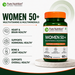 Pure Nutrition Women’s Multivitamin 50+ 60 Tablets | Daily Vitamins & Minerals for Women