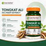 Pure Nutrition Organic Tongkat Ali Capsules - 1000mg - 120 Veg Capsules