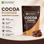 Pure Nutrition Cocoa Powder 50g | Unsweetened Natural Cocoa Powder | Rich Chocolate Flavor