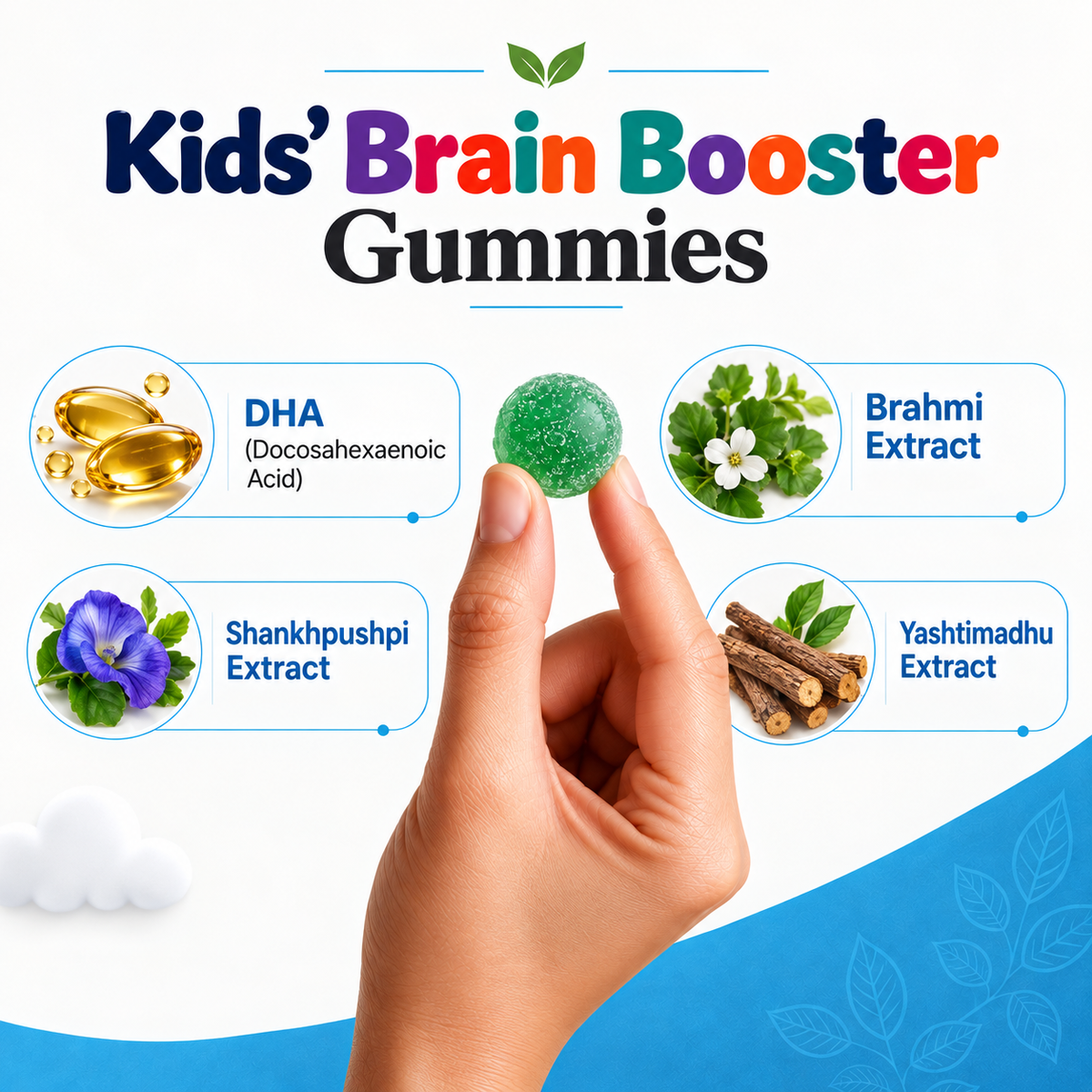 Pure Nutrition Kids' Brain Booster Gummies – 30 Gummies