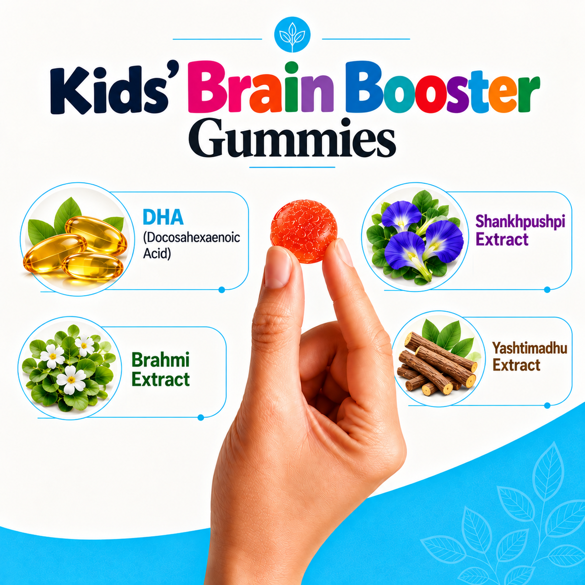 Pure Nutrition Kids' Brain Booster Gummies – 30 Gummies