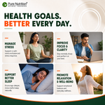 Pure Nutrition L-Theanine 200mg – 120 Veg Capsules for Relaxation, Focus & Cognitive Wellness