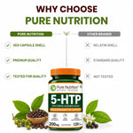 Pure Nutrition 5-HTP 200mg, 120 Capsules | Dietary Supplement for Mood & Sleep Support