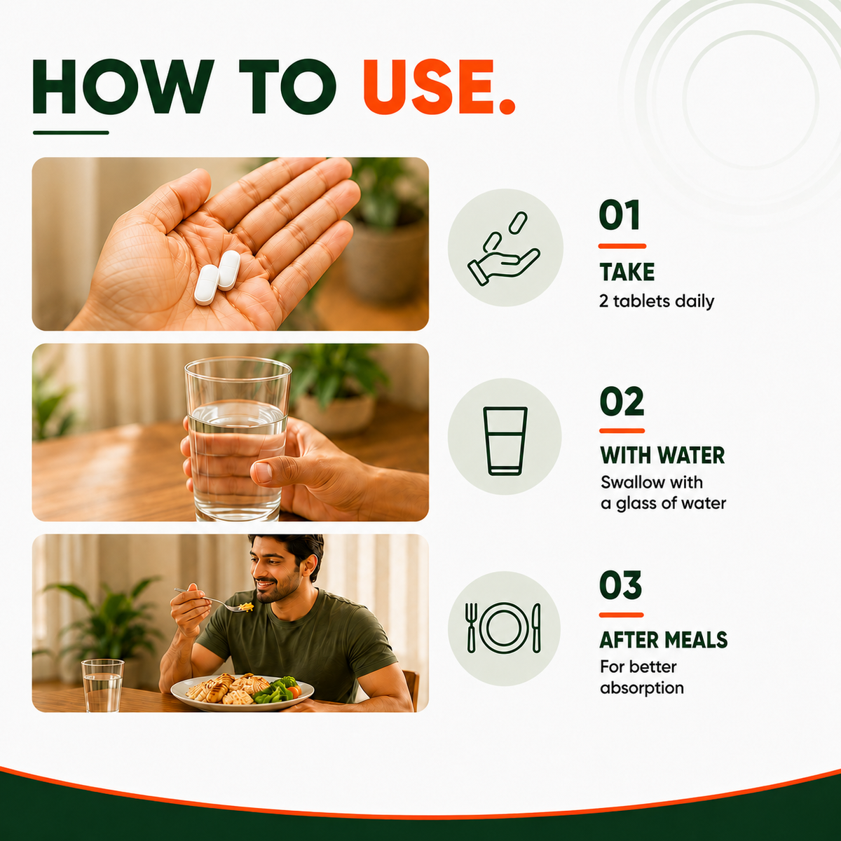Pure Nutrition Organic Moringa Tablets 1200mg – 120 Veg Tablets for Immunity, Digestion & Daily Wellness