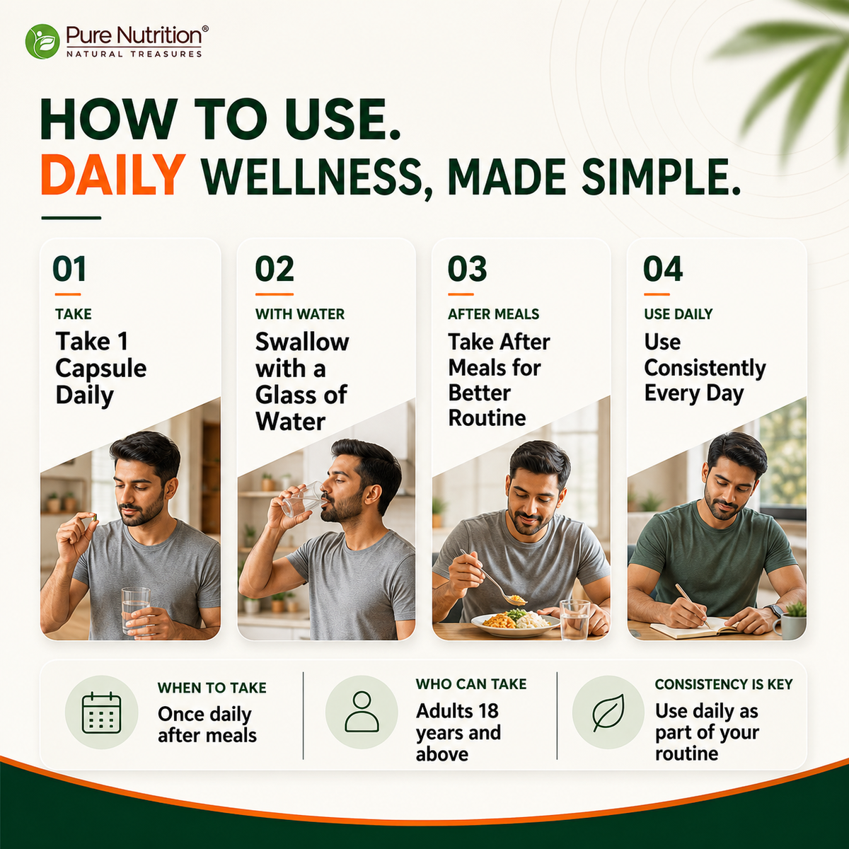 Pure Nutrition Boswellia Serrata Capsules - 450mg –  60 Veg Capsules - Supports Joint & Bone Health, Reduces Inflammation & Stiffness | Boosts Immunity & Skin Health | Natural Ayurvedic Herb for Mobility & Flexibility | For Men & Women