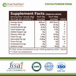 Pure Nutrition Cocoa Powder 50g | Unsweetened Natural Cocoa Powder | Rich Chocolate Flavor