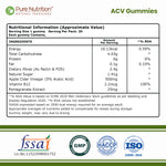 Apple Cider Vinegar Gummies | Pure Nutrition ACV – 30 Gummies