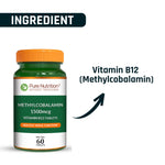 Pure Nutrition Methylcobalamin 1500mcg Vitamin B12 (60 Tablets)
