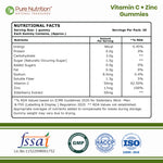 Pure Nutrition Vitamin C + Zinc Immunity Gummies – 30 Gummies
