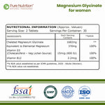 Pure Nutrition Women's Magnesium Glycinate – 1682mg | 60 Tablets