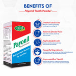 Pack of 2 Payonil Tooth Powder 50gm Gum Health Support & Enamel Fortification.