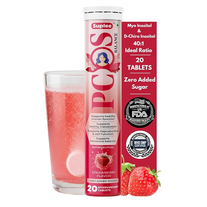 Suplee PCOS Balance Supplement – 20 Effervescent Tablets