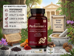 Performer+ Ayurvedic Performance &amp; Vitality Capsules- 60 Capsules