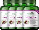 Simply Herbal Liver Detox + With Milk Thistle Tablets Extract, Dandelion - for Liver Health and Gall Bladder Health - (60 Capsules)