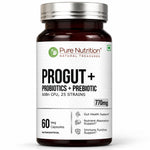 CSK Limited Edition Pure Nutrition Progut+ Probiotics 60 Billion CFU Capsule for Digestion & Gut Health | 60 Capsule