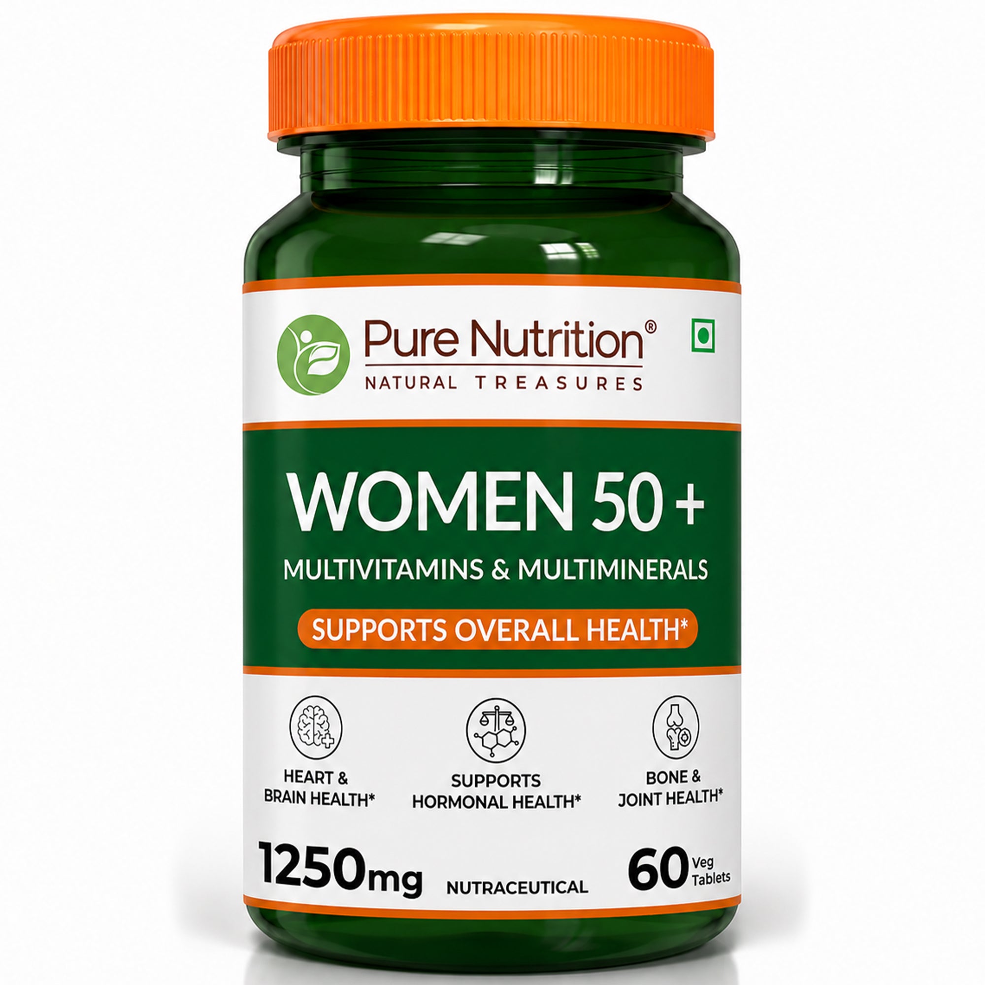 Pure Nutrition Women’s Multivitamin 50+ 60 Tablets | Daily Vitamins & Minerals for Women
