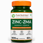Pure Nutrition Zinc ZMA 800mg – Veg Tablets for Muscle, Recovery, Sleep & Overall Wellness