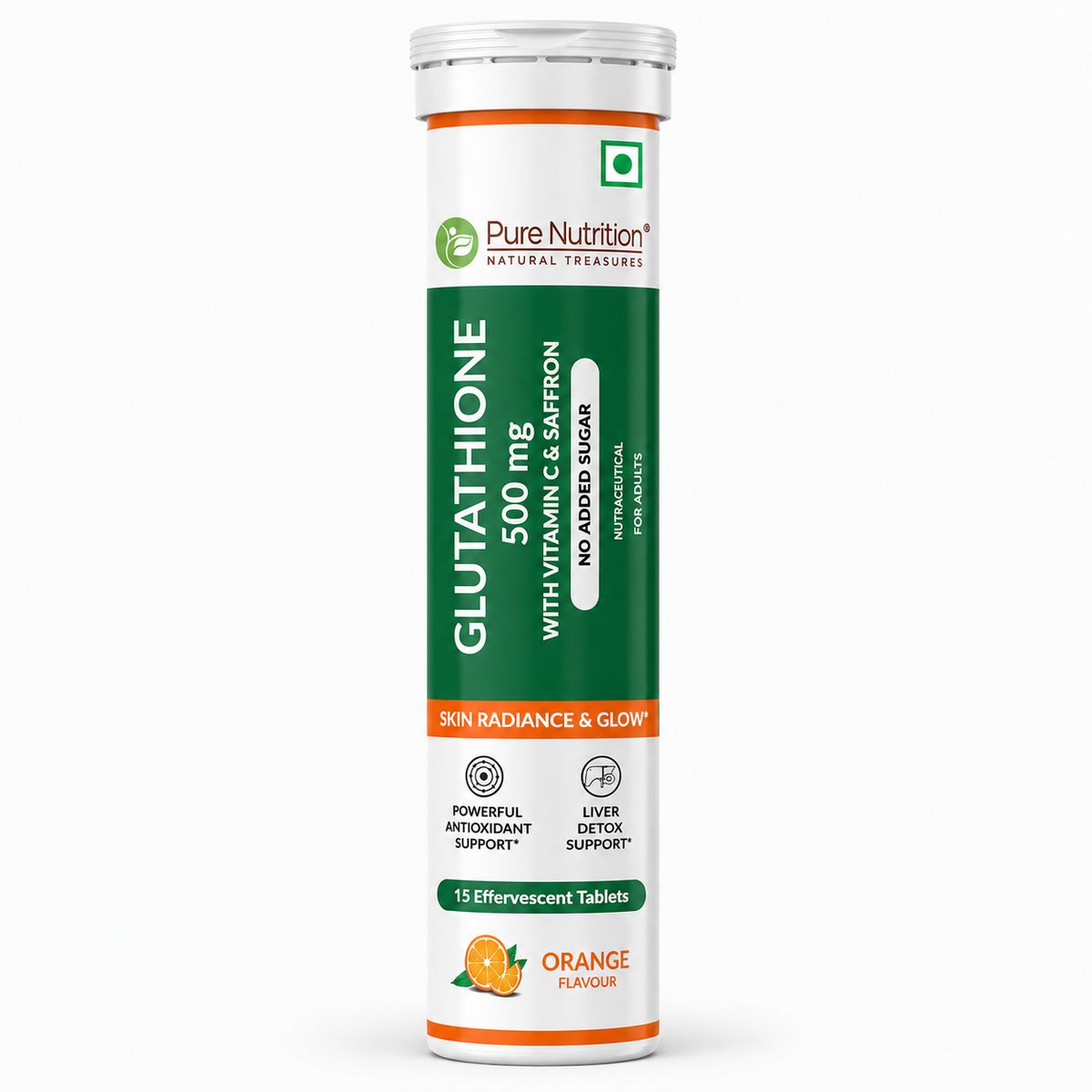 Pure Nutrition L-Glutathione Effervescent Tablets - 500mg - 15 Count