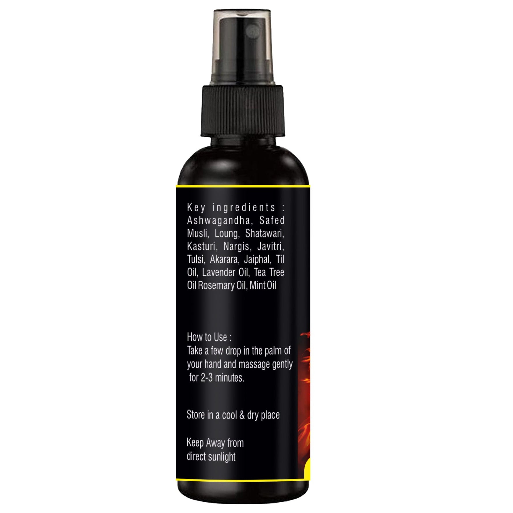 Vedavay Horse Power Herbal Oil Spray - Premium Men's Revitalizing Massage Blend (50ml)